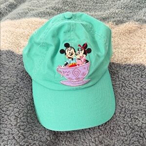 Disney World Mint Green Disney Mickey & Minnie Teacup Baseball Cap